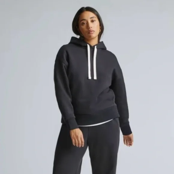 Everlane Black Relaxed Fit Hoodie - Picture 4 of 7